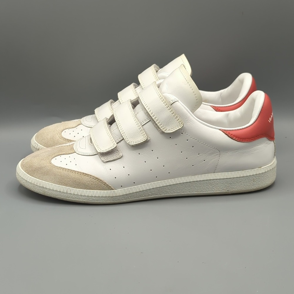 Isabel Marant Terracotta White Beth Sneakers Shoes Womens EU 40 US 9 *Read* - Picture 2 of 16